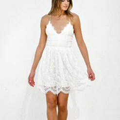 Aurelia Dress - White - FINAL SALE -ladyblacktie shop Aurelia white 4 20880.1597879521