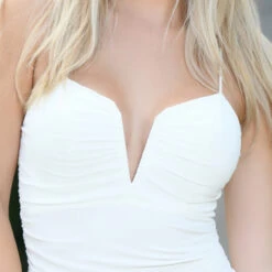 Tori Mini Dress - White -ladyblacktie shop Comfy1 9 62861.1680528172