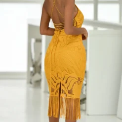 Khaleesi Dress - Mustard 10 Khaleesi Dress - Mustard -ladyblacktie shop GVH7799 18010.1651083954