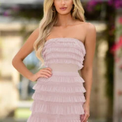 Georgia Mini Dress - Blush