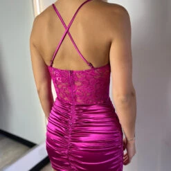 Pia Mini Dress - Fuchsia -ladyblacktie shop IMG 3819 08076.1692896619