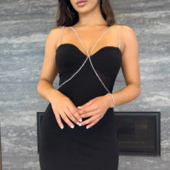 Millionaire Mini Dress - Black -ladyblacktie shop IMG 2022 09 15 17 40 55 1840 56ED7102 1 48645.1664149317