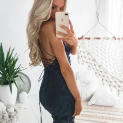 Khaleesi Dress - Steel Blue -ladyblacktie shop Khaleesi steel blue 78409.1651232611