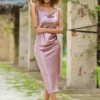 Lorena Midi Dress- Mauve-FINAL SALE