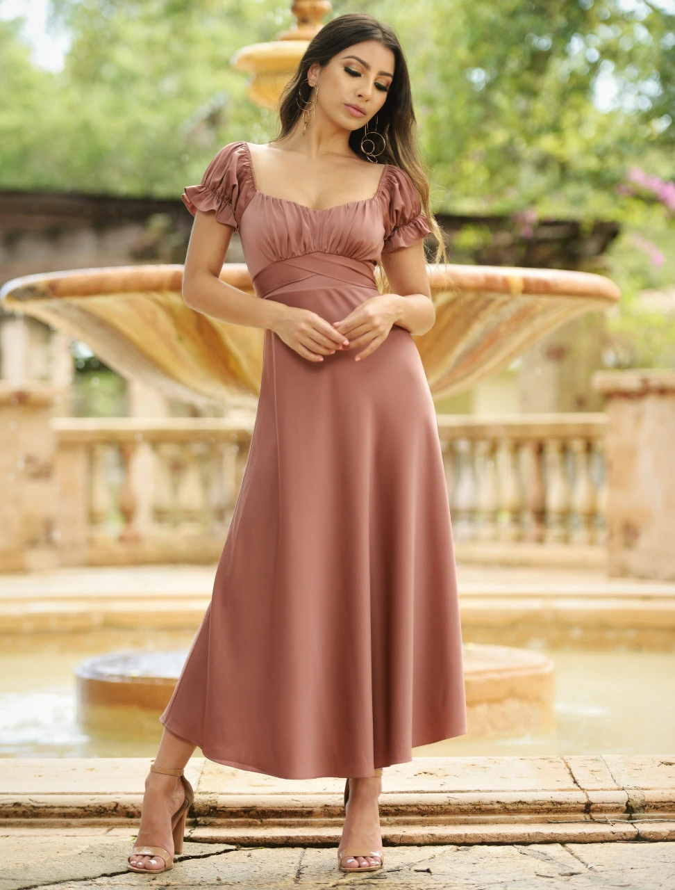 Maldives Midi Dress - Mauve 5 Maldives Midi Dress - Mauve - Image 5