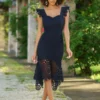 Giselle Dress - Navy