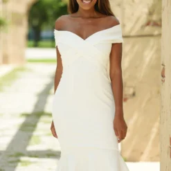 Brienne Dress - White -ladyblacktie shop LadyBlackTie 081323 1 36781.1666290211