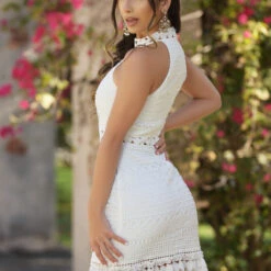 Rivers Mini Dress - White -ladyblacktie shop Lady Black Tie 041288 Original 49767.1651065656