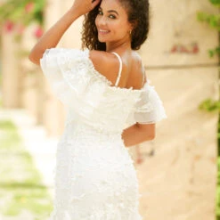 Size 2 BEATRICE Dress - White - FINAL SALE -ladyblacktie shop Ladyblacktie 3 87880.1650627823