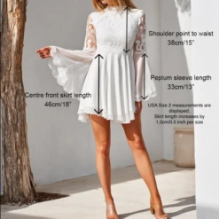 PAIGE DRESS - WHITE -ladyblacktie shop Paige Sizing 35525.1594434961