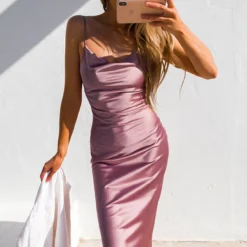 Aspen Midi Dress - Mauve Satin 13 Aspen Midi Dress - Mauve Satin -ladyblacktie shop aspen dress blush rose 5 43836.1641481682