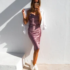 Aspen Midi Dress - Mauve Satin 16 Aspen Midi Dress - Mauve Satin -ladyblacktie shop aspen dress blush rose 6 89098.1580407144