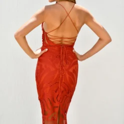 Khaleesi Dress - Burnt Orange 11 Khaleesi Dress - Burnt Orange -ladyblacktie shop burnt orange 3 58345.1650918517