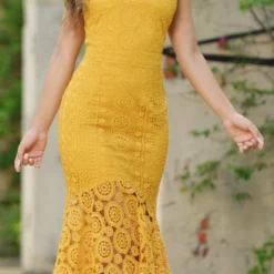 Giselle Dress - Mustard -ladyblacktie shop giselle.mustartd1 93684.1651083089