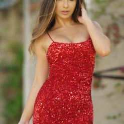 Juliette Mini Dress - Red -ladyblacktie shop juliette.red .1 90285.1627573953