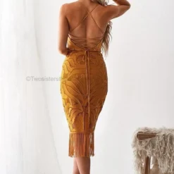 Khaleesi Dress - Mustard 12 Khaleesi Dress - Mustard -ladyblacktie shop khaleesi dress mustard 2 23582.1651083954