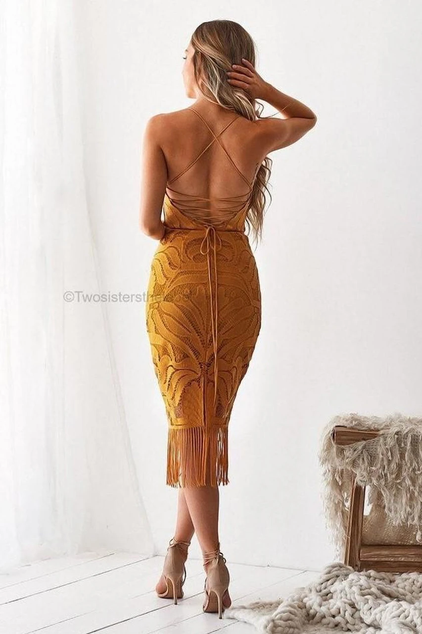 Khaleesi Dress - Mustard 5 Khaleesi Dress - Mustard - Image 5