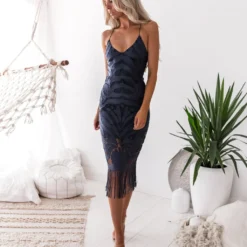 Khaleesi Dress - Steel Blue