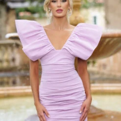 Tess Mini Dress - Lilac