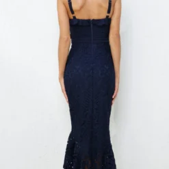 Leanne Midi Dress - Navy -ladyblacktie shop leanne navy back 58862.1651235728