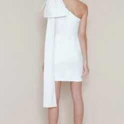 Veronica Mini Dress - White -ladyblacktie shop pearl 3 50865.1687796322