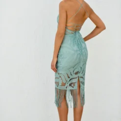 Khaleesi Dress - Sage -ladyblacktie shop sage 2 39588.1597880518