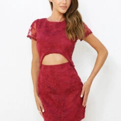 Shay Lace Dress - Berry - FINAL SALE -ladyblacktie shop shay berry 2 39995.1598555134