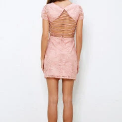 SIZE 2, Shay Lace Dress - Pink - FINAL SALE -ladyblacktie shop shaypink 82140.1598555828